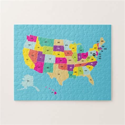 United States Map Jigsaw Puzzle | Zazzle.co.uk