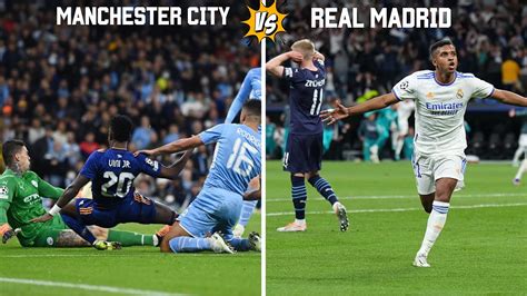 Manchester City Vs Real Madrid Barcelona Vs Paris St Germain YouTube