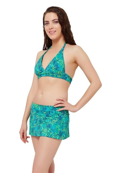 Amante Green Printed Halter Bikini Top Buy Amante Green Printed Halter