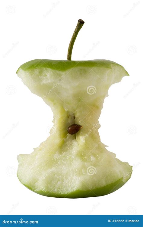 Green Apple Core Stock Photography - Image: 312222