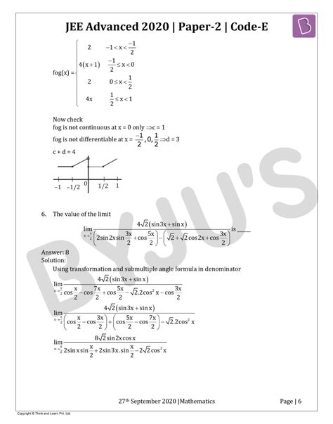 Jee Main Sample Mock Paper With Solutions For