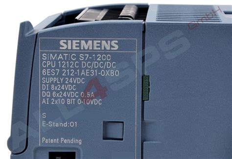 Simatic S7 1200 Cpu 1212c Compact Cpu 6es7212 1ae31 0xb0 All4sps Gmbh