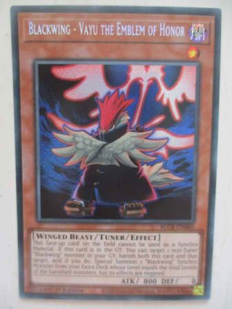 Trading Cards YU GI OH TRADING CARD BLACKWING VAYU THE EMBLEM OF