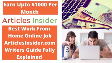 Earn Money By Writing Articles On ArticlesInsider Writers Guide