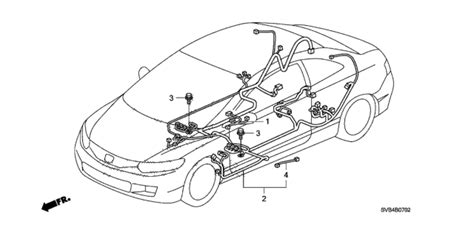 32107 SVB A23 Genuine Honda Wire Harn Floor