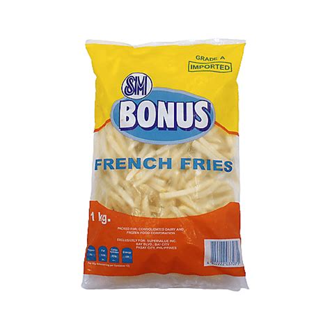 Sm Bonus French Fries 1kg Frozen Veggies Walter Mart