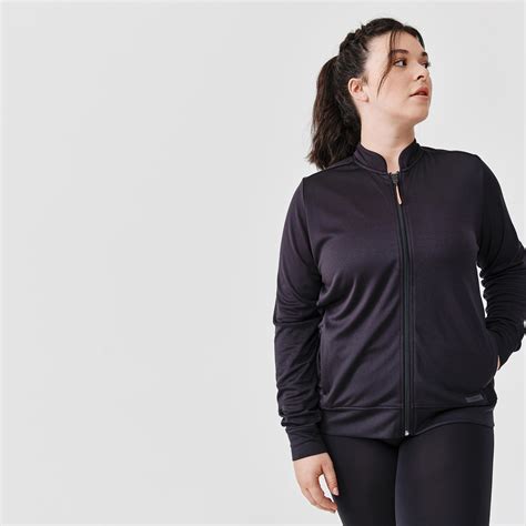 Women's breathable running jacket Dry - black