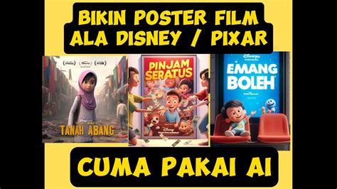 Bikin Poster Film Ala Disney Pixar Cuma Pakai Ai Tutorial Bing Image Creator Youtube