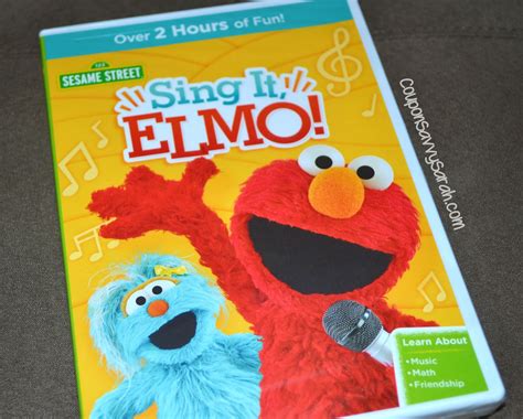 Coupon Savvy Sarah Sesame Street Sing It Elmo Dvd Available May