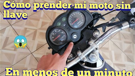 Como prender mi moto sin llave se me perdió la llave de mi moto que