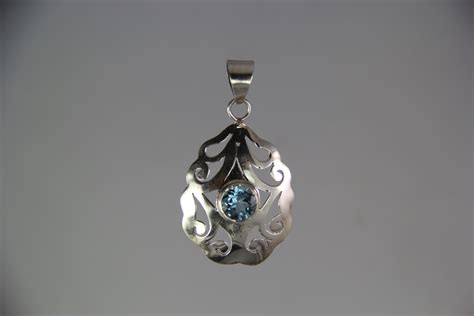 Blue Topaz Pendant