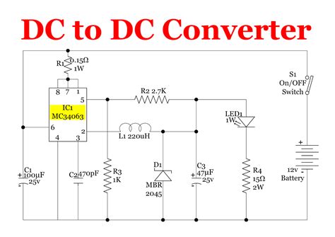 Dc Dc Step Down Converter Schematic Dc To Dc Step Down Conve