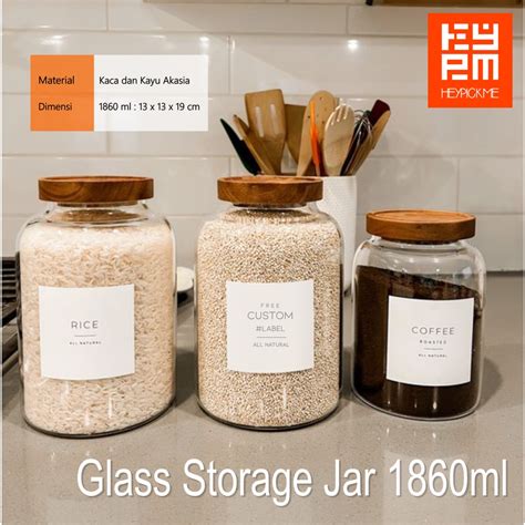 Jual Toples Kaca Penyimpanan Makanan Glass Storage Jar Ml Ml