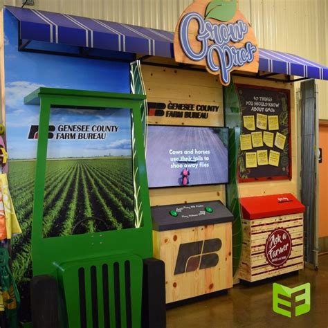 an exhibit booth with several different types of games