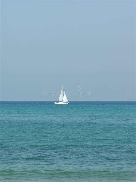 Sailing Boat on Ocean stock image. Image of ocean, boat - 4580125