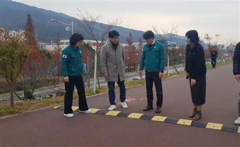 중도일보 양산시 전국하프마라톤대회 코스 현장점검