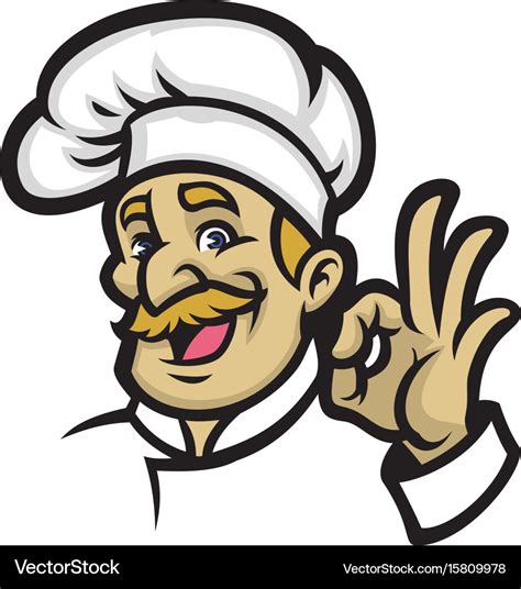 Chef Mascot Royalty Free Vector Image Vectorstock