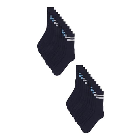 Mi Chaussettes Homme Marine T39 42 Le Lot De 12 Paires De Mi