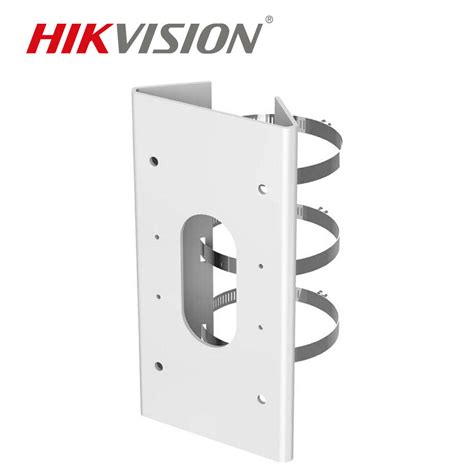 Hikvision Ds Zj Sus Universal Vertical Pole Mount Bracket Adapter White