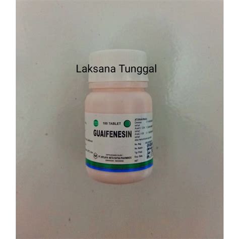 Jual Guaifenesin 100 Tablet Shopee Indonesia