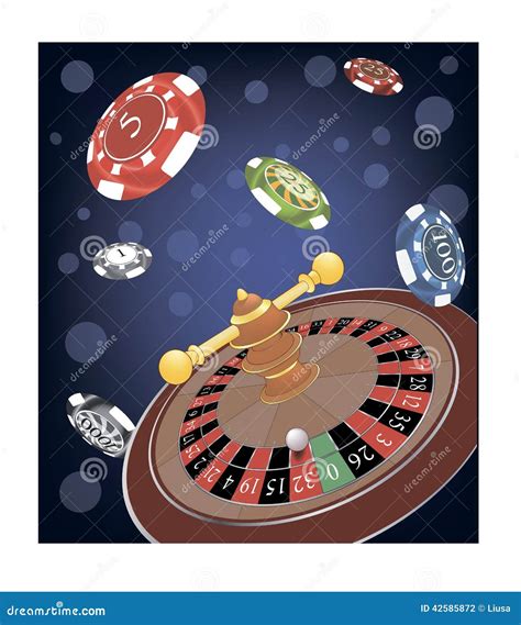 Roulette Wheel Cartoon Stock Vector Illustration Of Risk 42585872