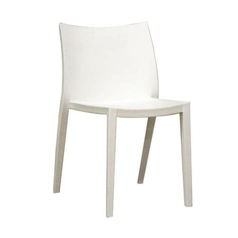 Odele White Plastic Modern Outdoor Dining Chair BX-DR82138 | CozyDays