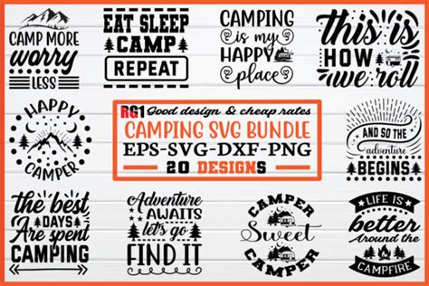 Camping Svg Bundle Bundle · Creative Fabrica