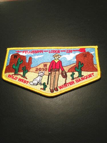 Oa Pellissippi Lodge Wild West Winter Banquet Flap Ebay