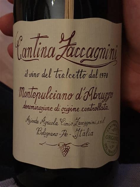 2020 Cantina Zaccagnini Montepulciano D Abruzzo Il Vino Dal Tralcetto