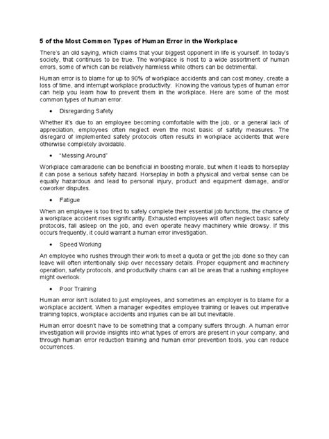 Safety Workshop Pdf Employment Organizational Culture