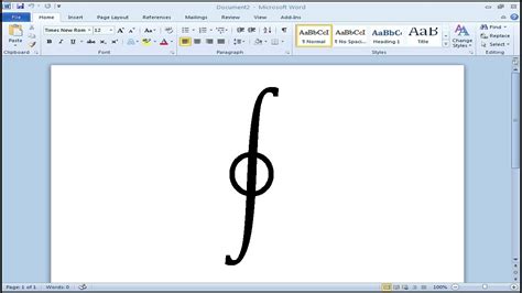 How to insert contour integral symbol in Word - YouTube