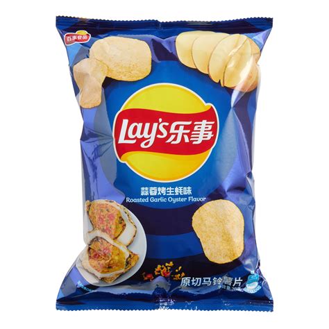 Lay S Roasted Garlic Oyster Potato Chips World Market