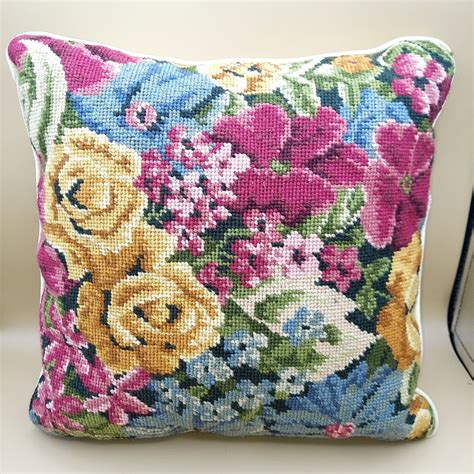 Floral Needlepoint Pillows