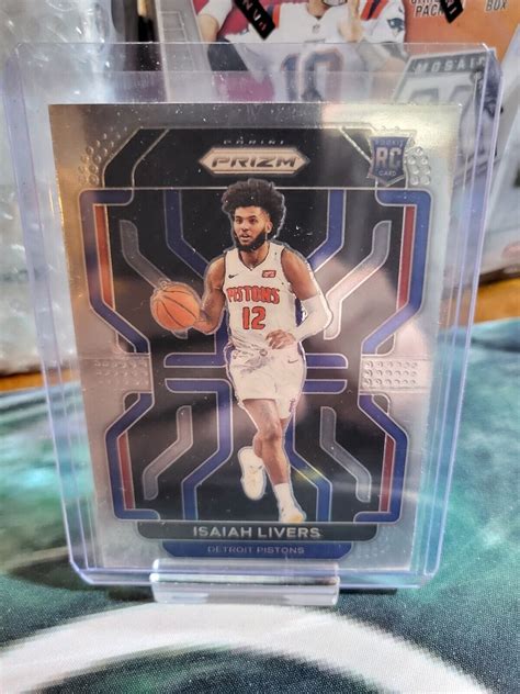 2021 22 Panini Prizm ISAIAH LIVERS Detroit Pistons RC ROOKIE BASE 296