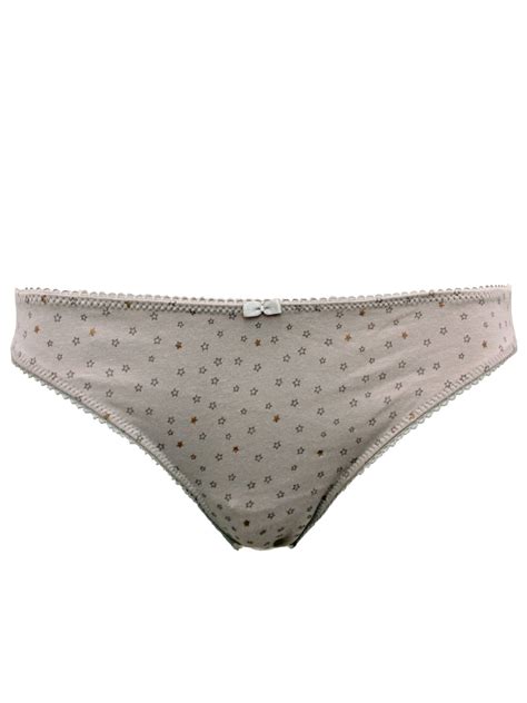 STONE Star Print Bikini Knickers Size M To L