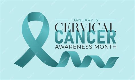 Premium Vector Cervical Cancer Awareness Month Is Observed Every Year