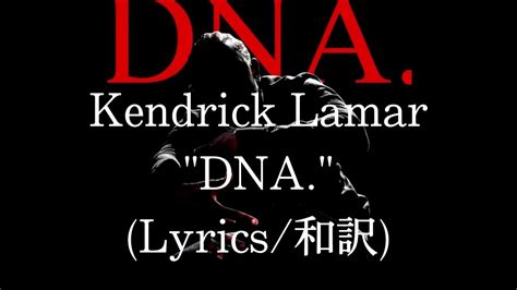 【和訳】kendrick Lamar Dna Lyric Video Youtube Music