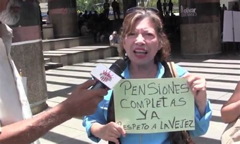 Video Adultos Mayores Protestan Por Sus Pensiones Y Jubilaciones