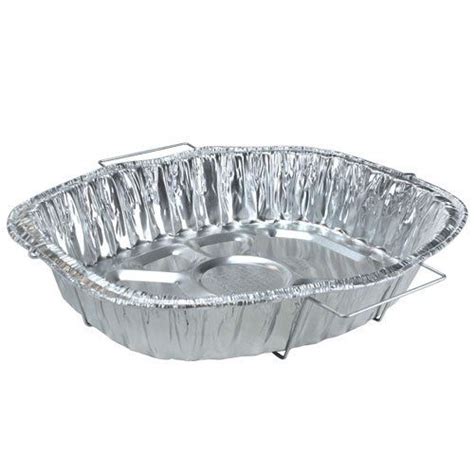 Disposable Aluminum Oval Rack Roaster Pan With Handle 18 25 X 13 Scrubbing Pots Roaster