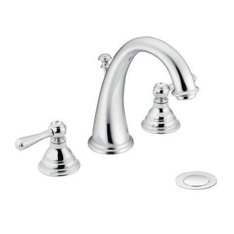 Shop Moen Kingsley Chrome 2 Handle Widespread Watersense Bathroom Faucet At