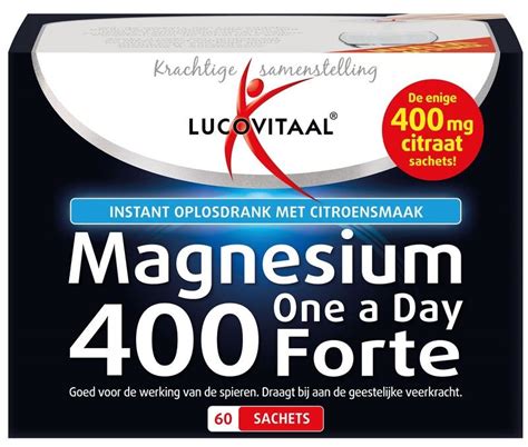 Lucovitaal Magnesium Citraat Poeder 400mg 60 Sachets Vitadvice BV