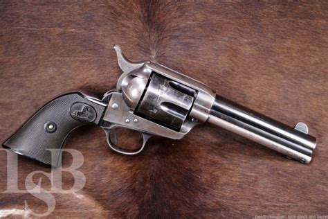 1st Gen Colt Single Action Army 44 40 “frontier Six Shooter” Revolver Candr Lock Stock And Barrel