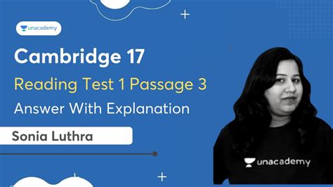 Cambridge 17 Reading Test 1 Passage 3 Answer With Explanation Ielts