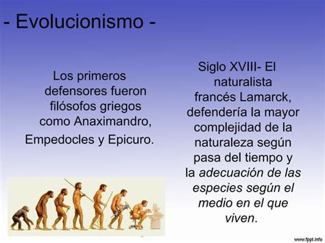 Evolucionismo PPT