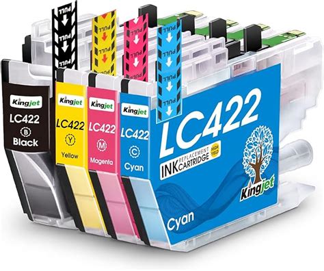 KINGJET LC 422 Cartuchos De Tinta Compatibles Para Brother LC422 LC