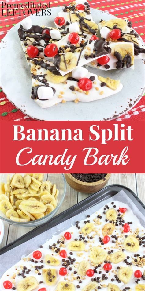 Banana Split Candy Bark Recipe