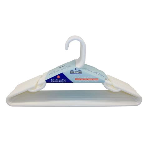 Braiform Australia White Extra Heavy Duty Tubular Hanger 15 Pack