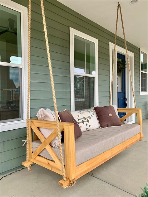 Custom Wood Porch Swing Etsy