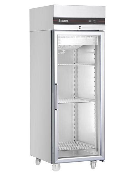 Inomak Cbp172cr Commercial Upright Heavy Duty Glass Door Freezer