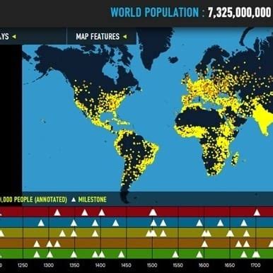 World Population Interactive Map Cherye Bette Ann